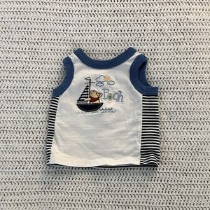 Vintage Newborn sized Winnie the Pooh tank top